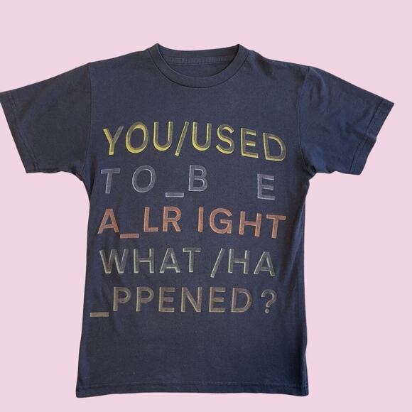 Radiohead In Rainbows You Used To Be Alright What Happened Concert Band Tee XS - Picture 3 of 10